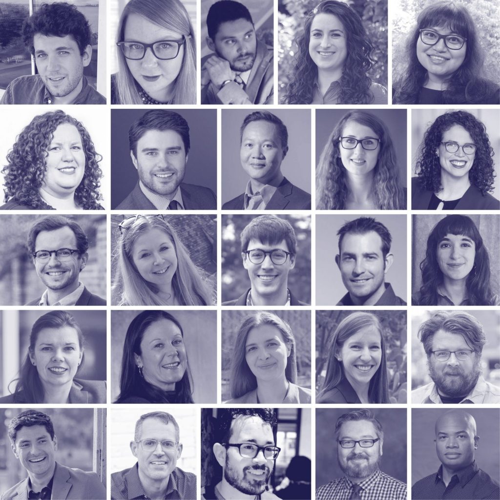 Grid of new faculty and postdoc headshots